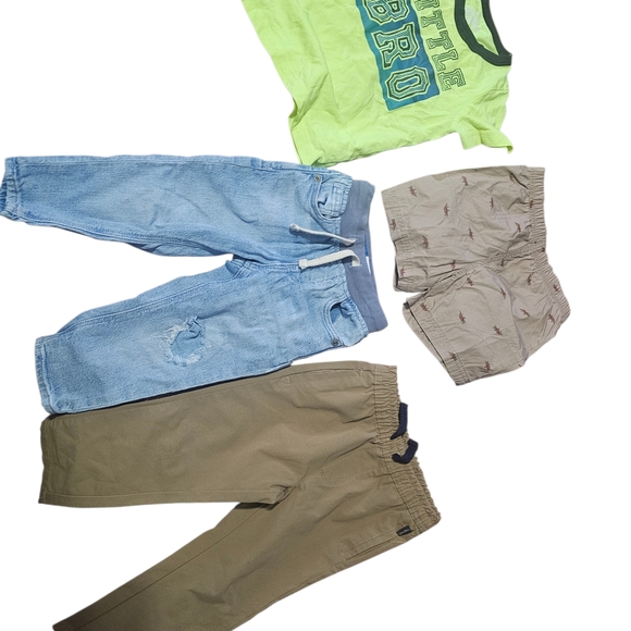 Baby Boy Lot 18/24 Months Pants And Short And Shirt - Picture 3 of 5